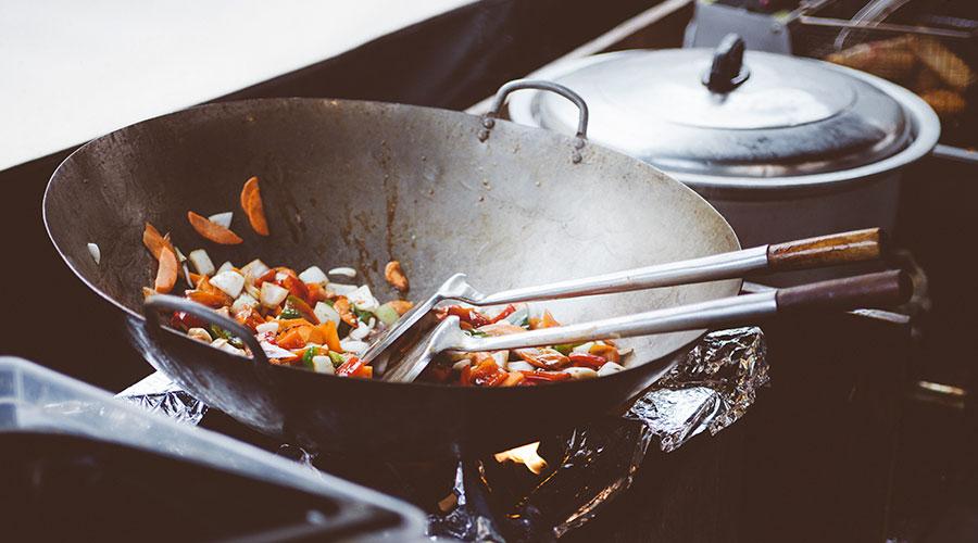 Cocinar verduras wok perfectas